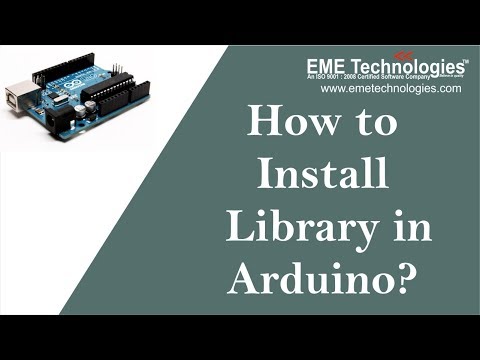 How to Install library in Arduino